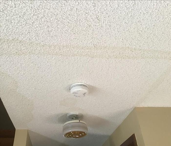 Water outline in ceiling.